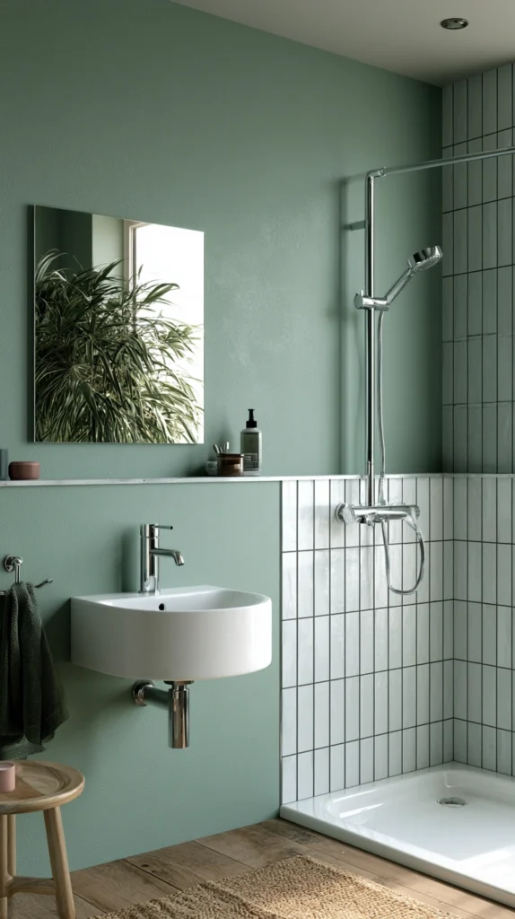 14 Moody Green Bathroom Ideas 8 rf 7 1