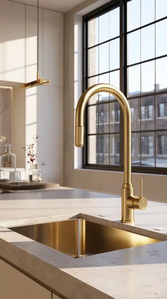 15 Gold Accent Kitchen Ideas That Add Instant Glamour 4 vh 3