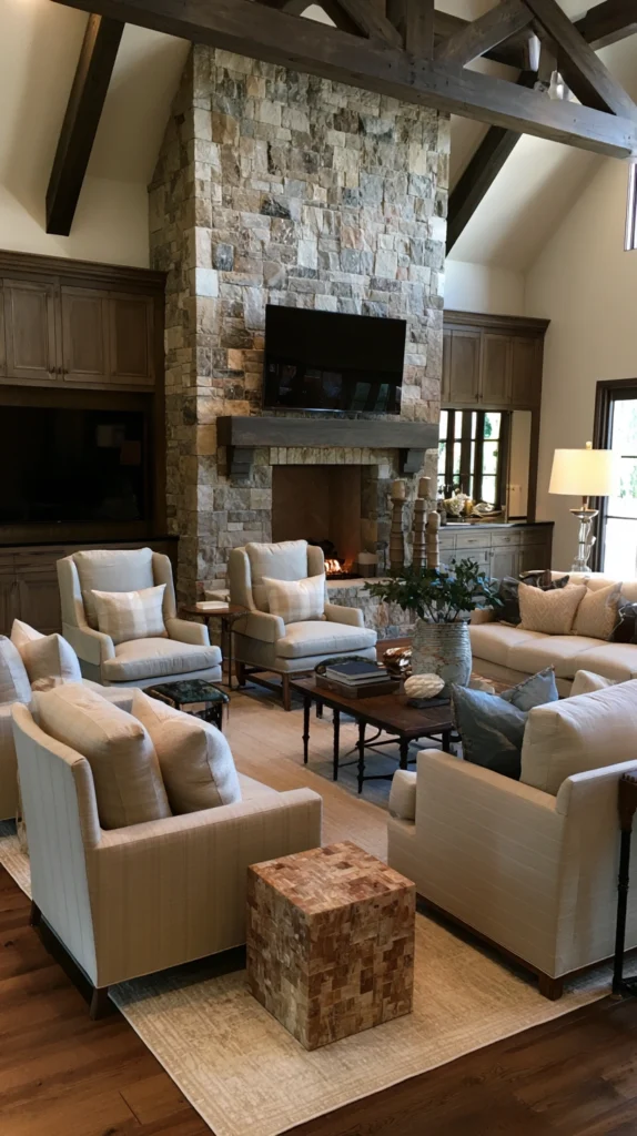 14 Traditional Country Living Room Ideas 8 vr 7