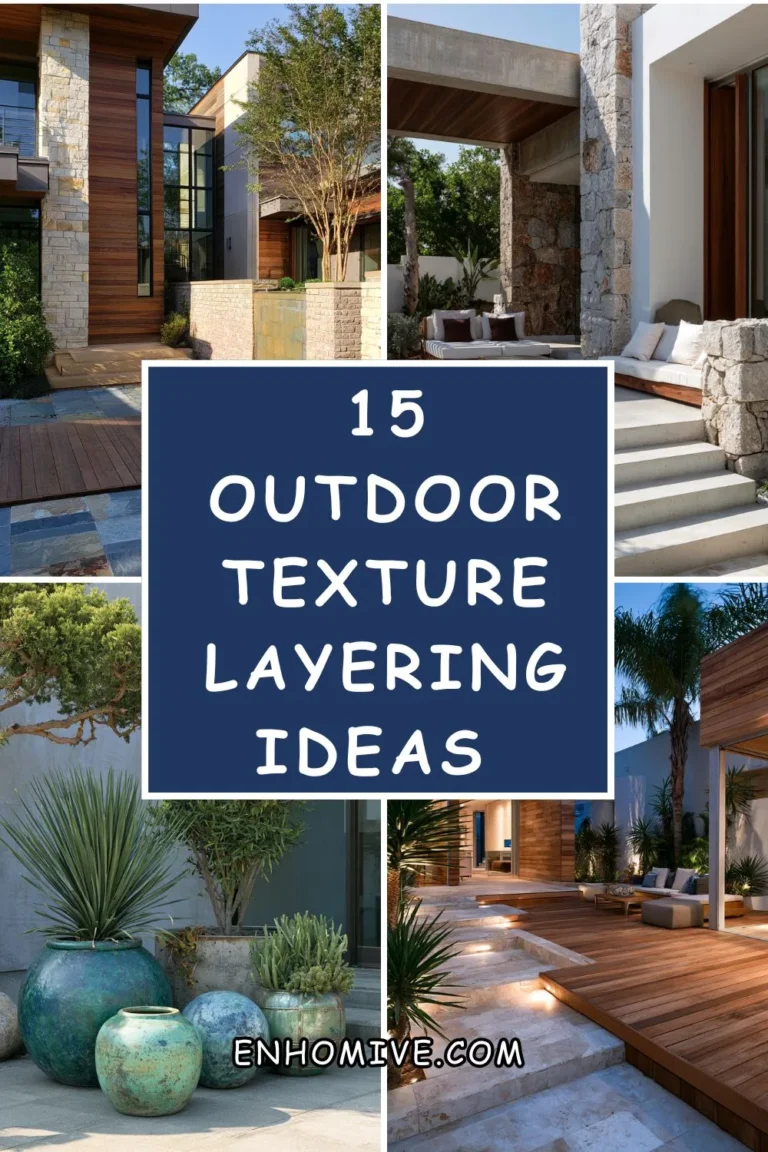 15 Outdoor Texture Layering Ideas Using Natural Materials