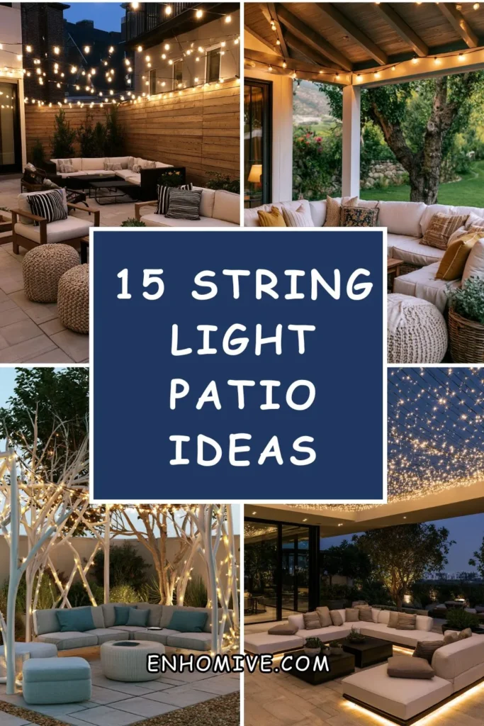 15 String Light Patio Ideas That Create a Magical Atmosphere 1 How 3