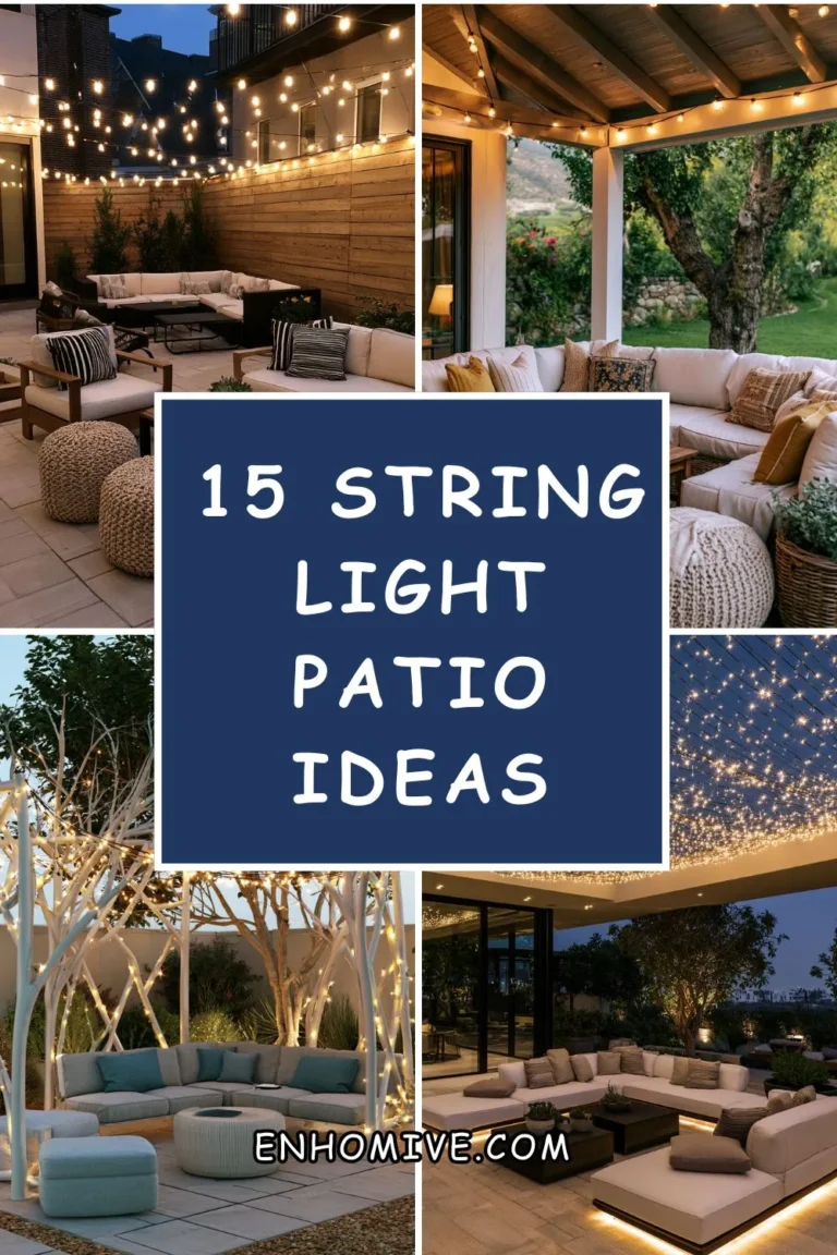 15 String Light Patio Ideas That Create a Magical Atmosphere