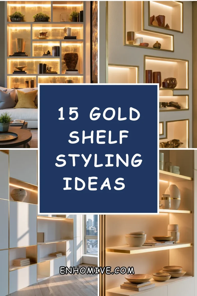 15 Gold Shelf Styling Ideas That Feel Curated and Expensive
