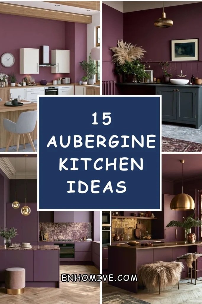 15 Aubergine Kitchen Ideas for a Bold, Moody Summer Makeover 1 How 44