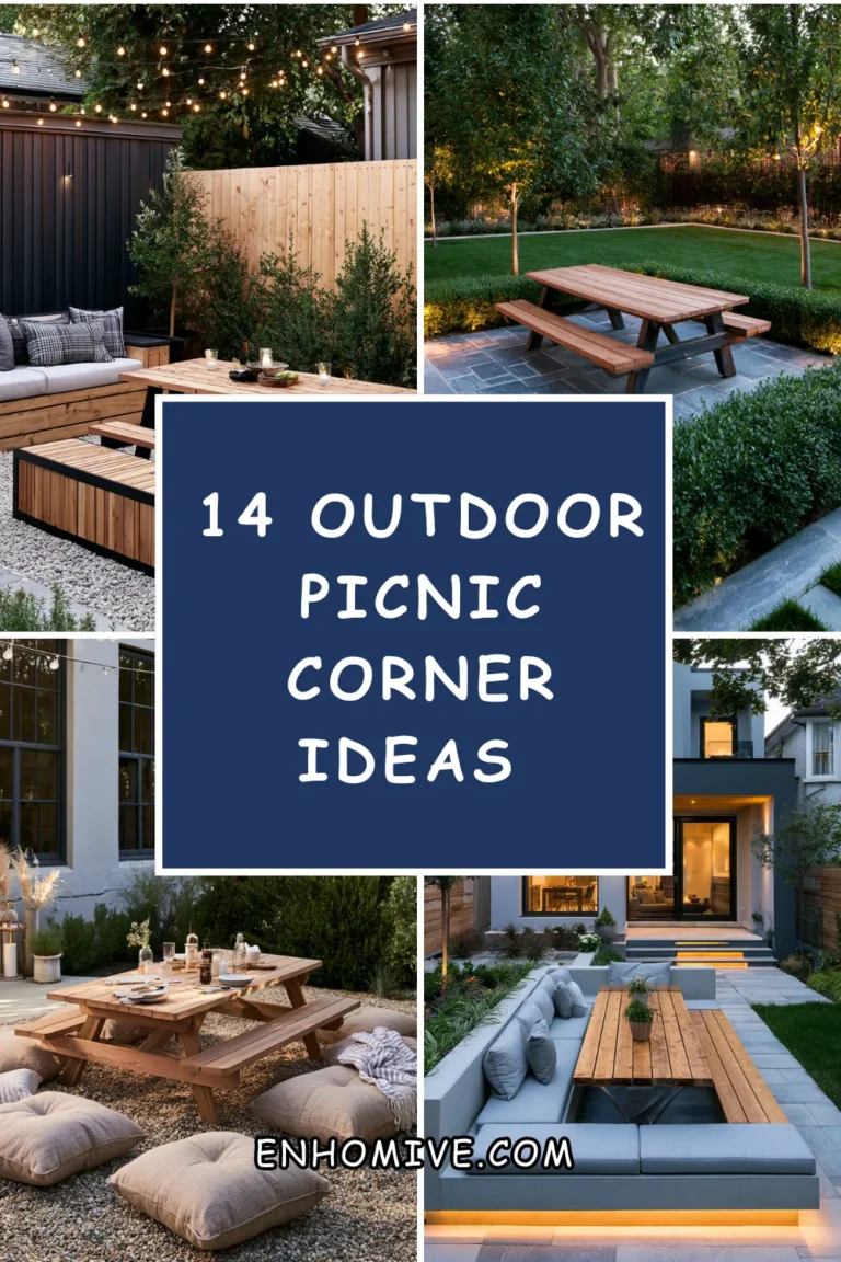 14 Outdoor Picnic Corner Ideas for a Permanent Relaxation Spot