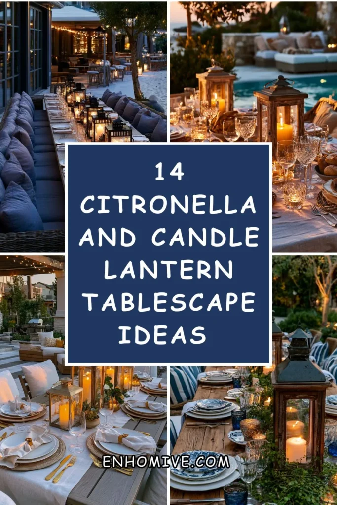 14 Citronella and Candle Lantern Tablescape Ideas for Warm Evening Dining 1 How 58