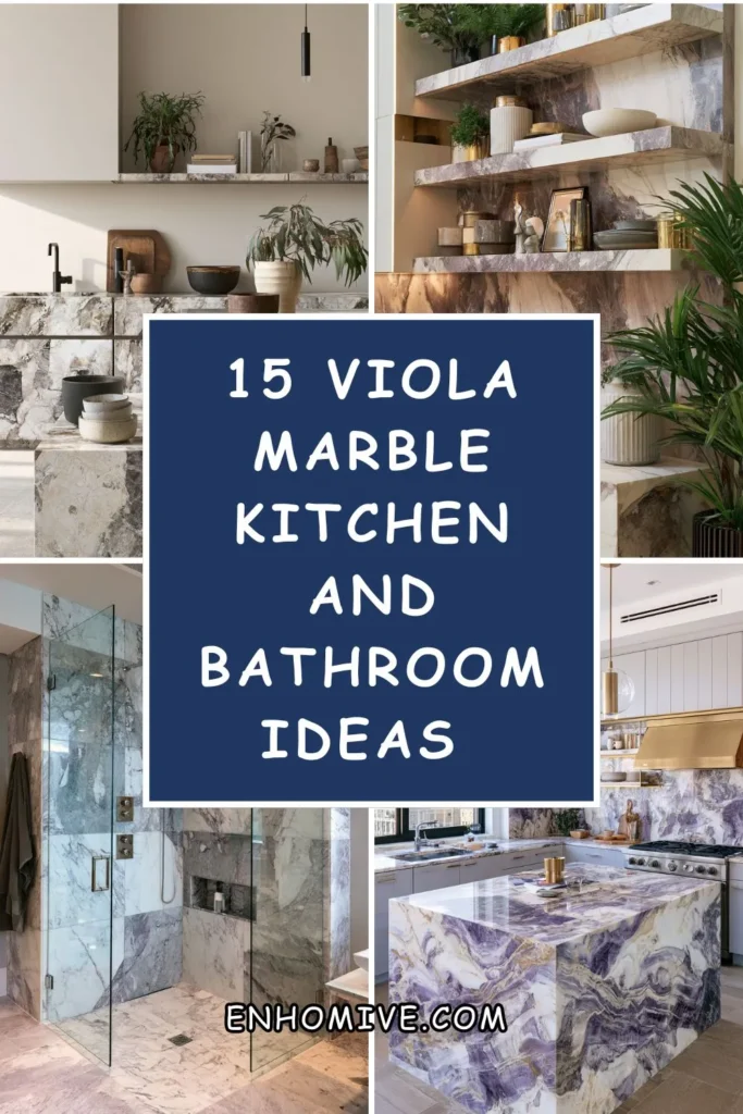 15 Viola Marble Kitchen and Bathroom Ideas for a Luxe Natural Feel 1 How 61
