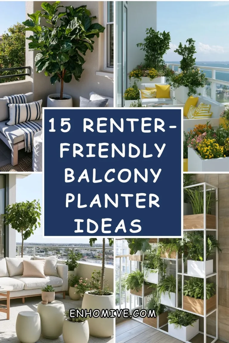 15 Renter-Friendly Balcony Planter Ideas for a Lush Outdoor Escape