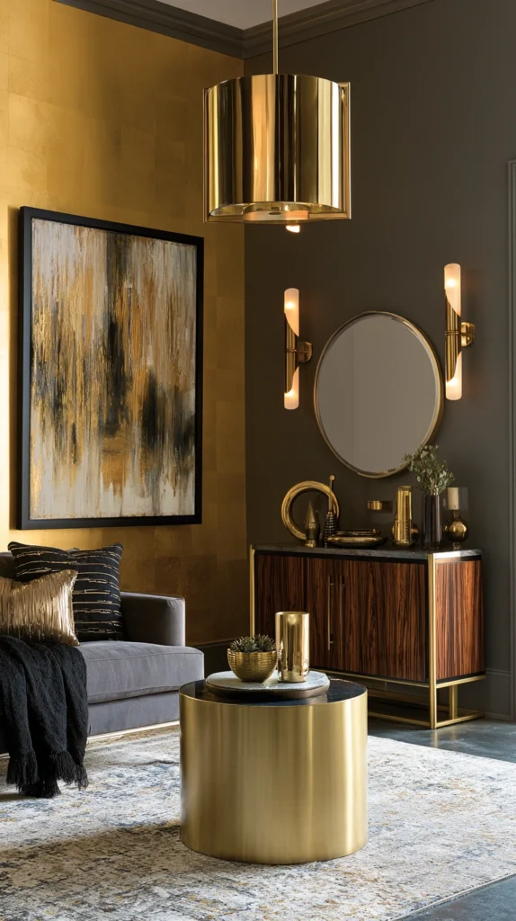 14 Gold Accent Wall Decor Ideas for a Chic Modern Home 14 PD 13