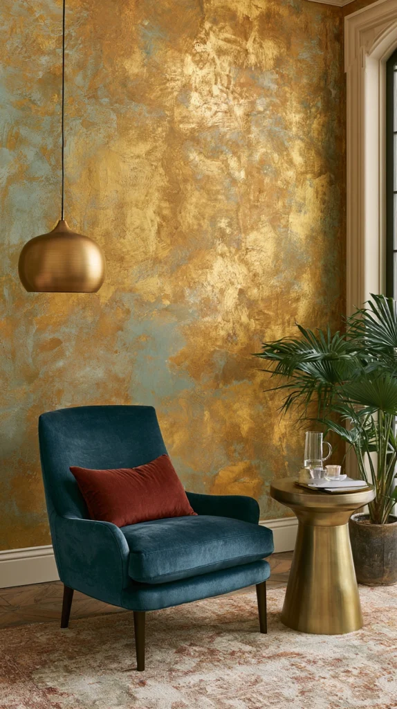 14 Gold Accent Wall Decor Ideas for a Chic Modern Home 15 PD 14