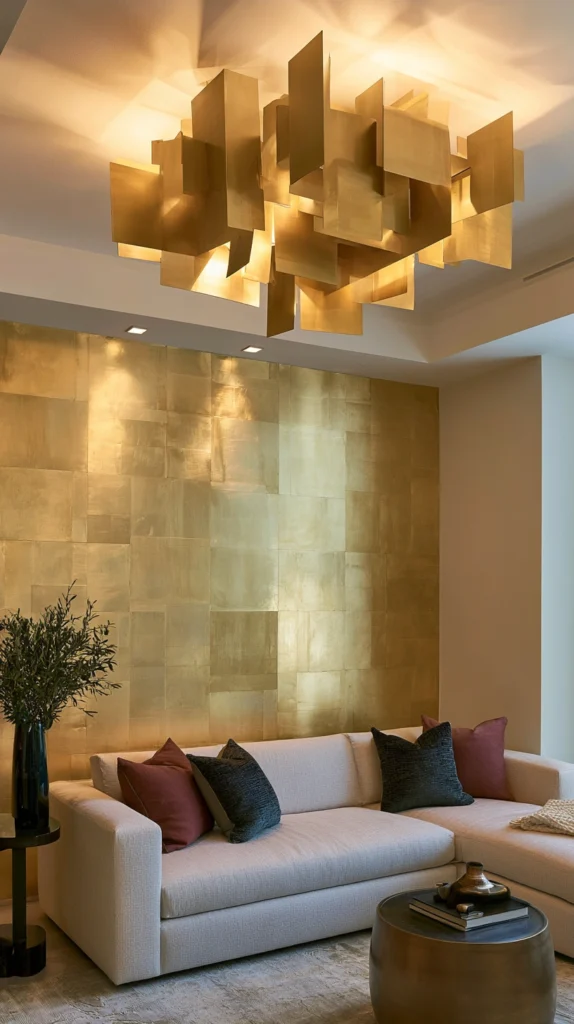 14 Gold Accent Wall Decor Ideas for a Chic Modern Home 7 PD 6