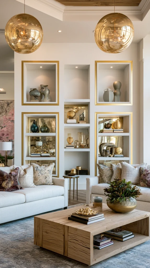 15 Gold Shelf Styling Ideas That Feel Curated and Expensive 11 af 10