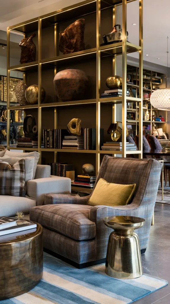 15 Gold Shelf Styling Ideas That Feel Curated and Expensive 5 af 4