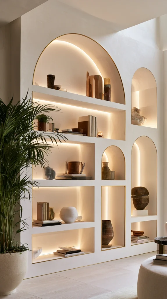 15 Gold Shelf Styling Ideas That Feel Curated and Expensive 8 af 7