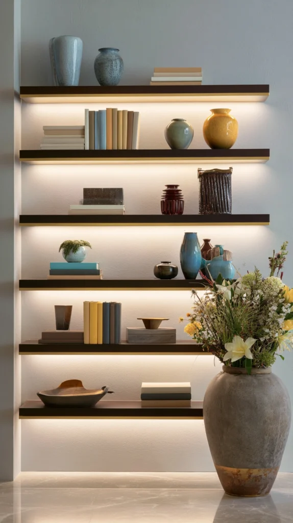 15 Gold Shelf Styling Ideas That Feel Curated and Expensive 9 af 8