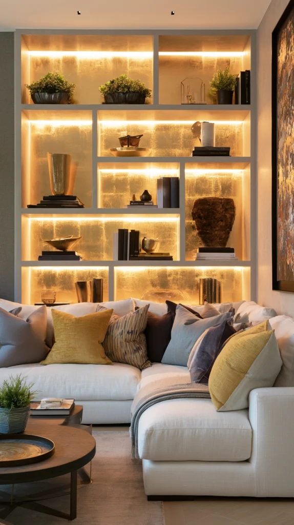 15 Gold Shelf Styling Ideas That Feel Curated and Expensive 10 af 9
