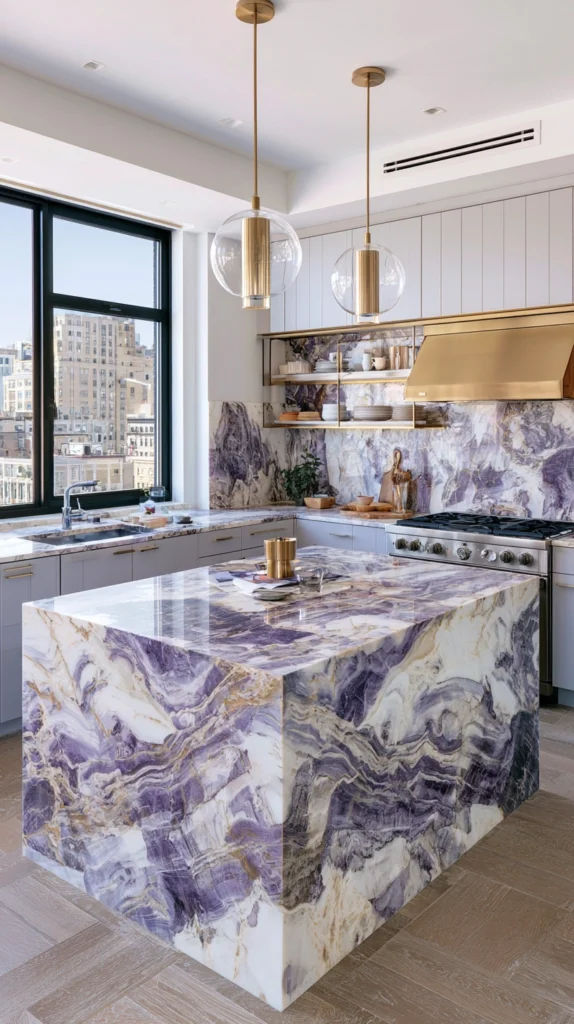 15 Viola Marble Kitchen and Bathroom Ideas for a Luxe Natural Feel 2 df 1