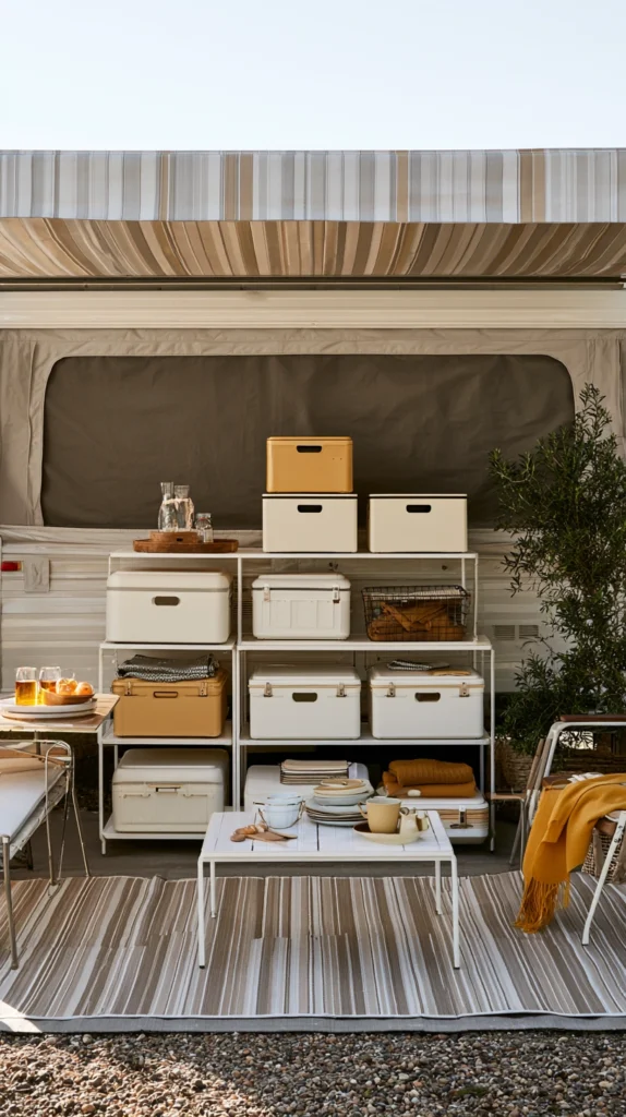 13 Fall Decor Ideas for Your Camper's Porch and Awning Area 12 df 11 5