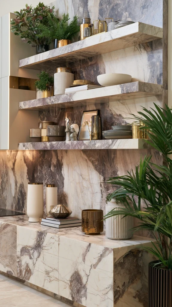15 Viola Marble Kitchen and Bathroom Ideas for a Luxe Natural Feel 14 df 13