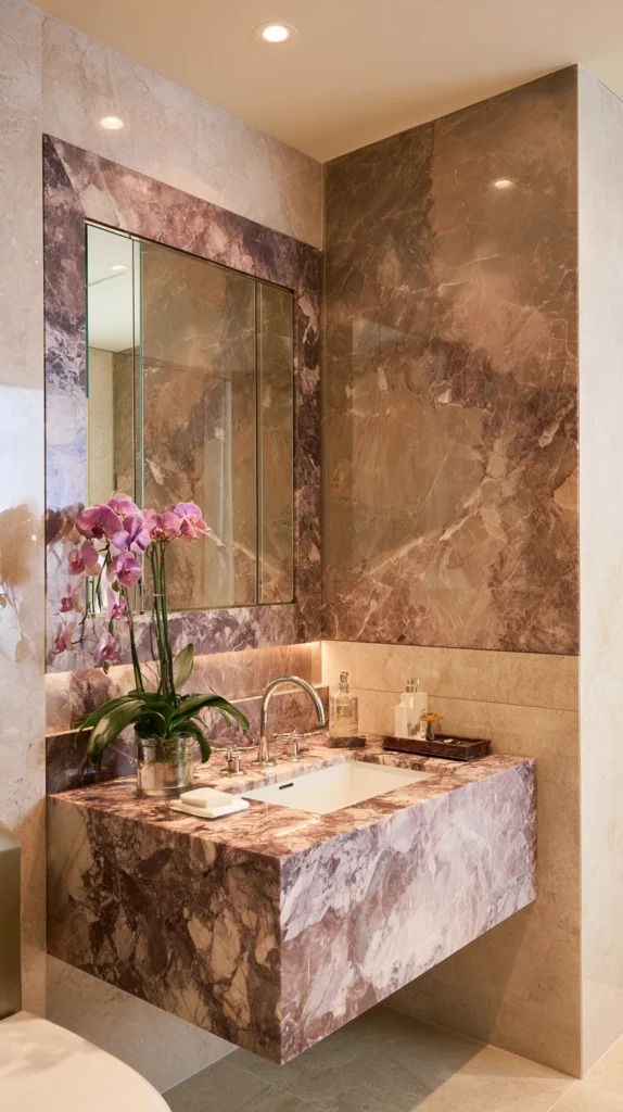 15 Viola Marble Kitchen and Bathroom Ideas for a Luxe Natural Feel 15 df 14