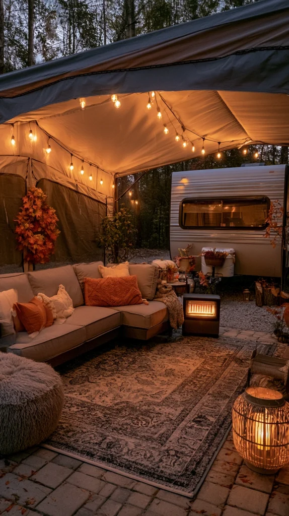 13 Fall Decor Ideas for Your Camper's Porch and Awning Area 9 df 8 5