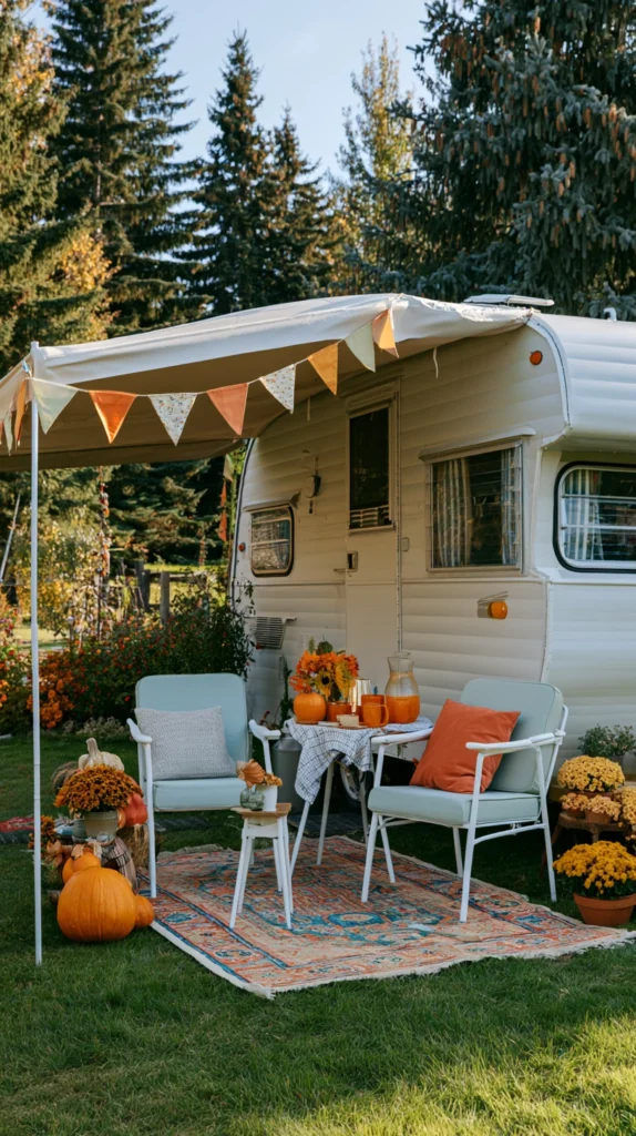 13 Fall Decor Ideas for Your Camper's Porch and Awning Area 10 df 9 5