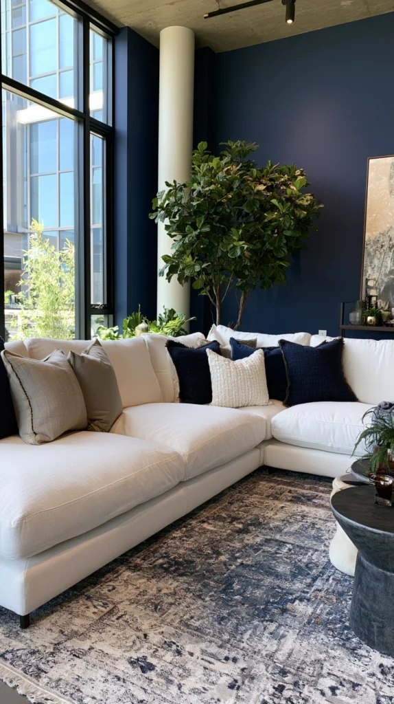 15 Moody Blue Living Room Ideas for a Cool, Calm Vibe 11 ea 10