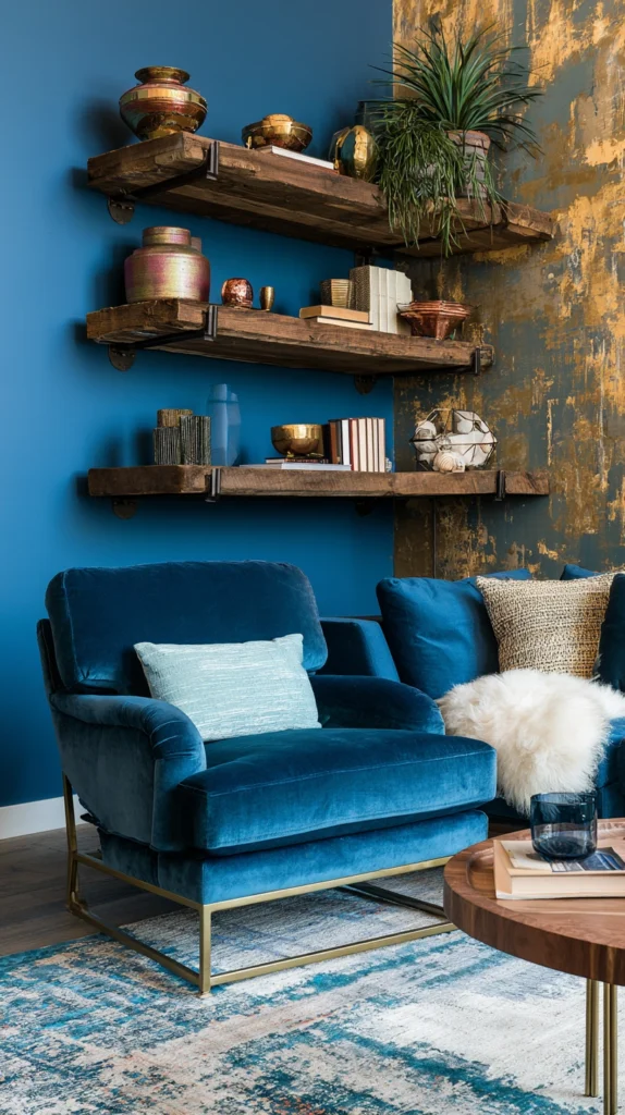 15 Moody Blue Living Room Ideas for a Cool, Calm Vibe 12 ea 11