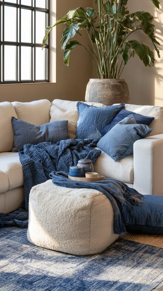 15 Moody Blue Living Room Ideas for a Cool, Calm Vibe 14 ea 13