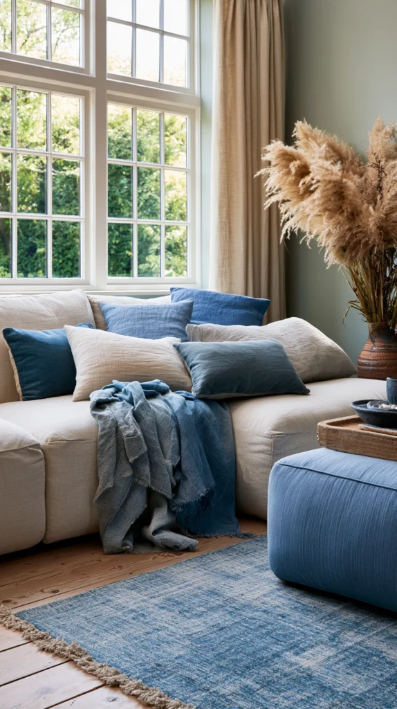 15 Moody Blue Living Room Ideas for a Cool, Calm Vibe 15 ea 14