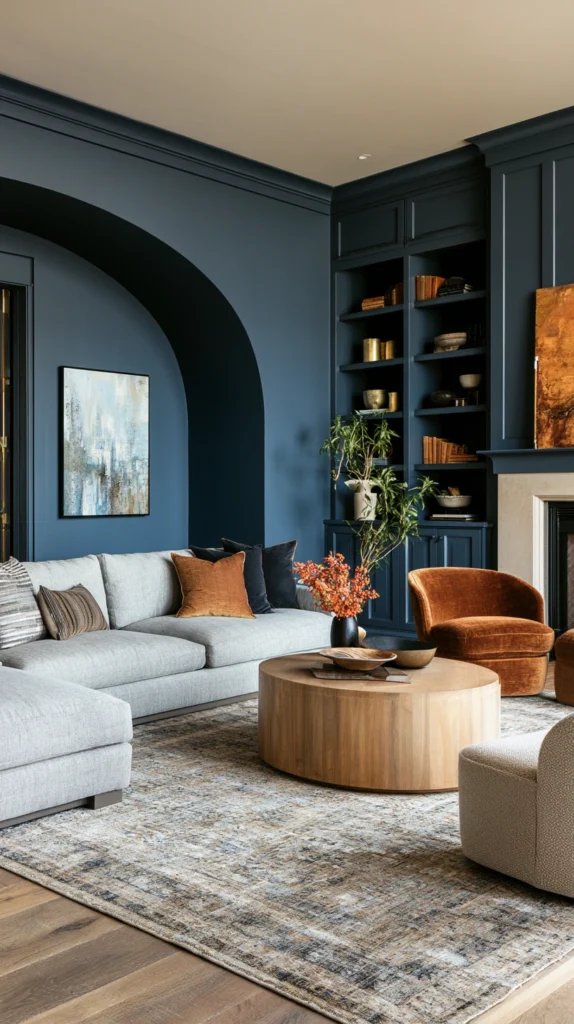 15 Moody Blue Living Room Ideas for a Cool, Calm Vibe 9 ea 8