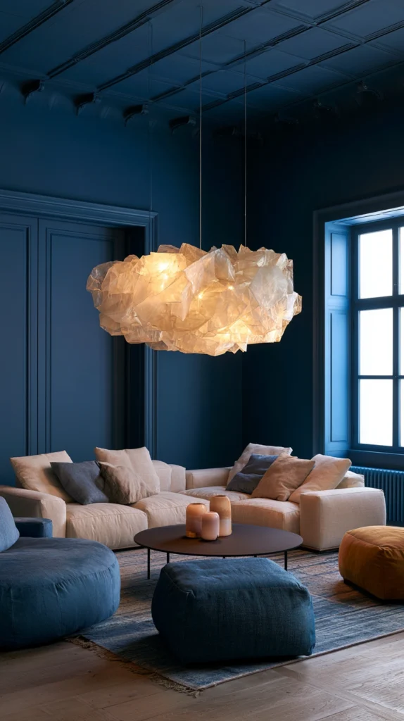 15 Moody Blue Living Room Ideas for a Cool, Calm Vibe 10 ea 9