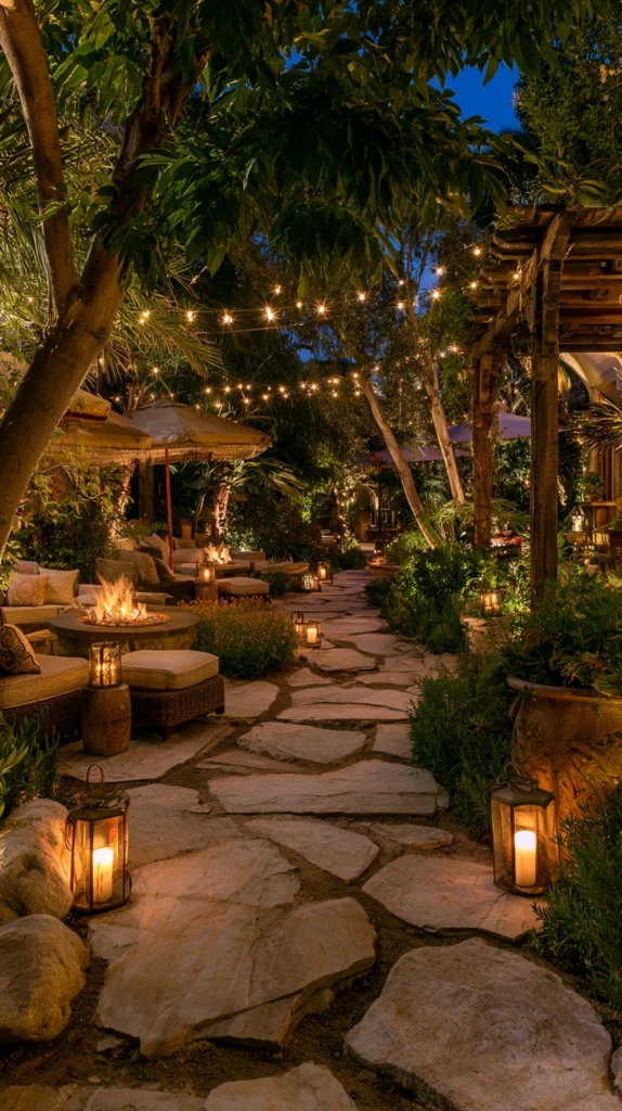 14 Twilight Garden Seating Ideas That Look Magical After Dark 15 ed 14