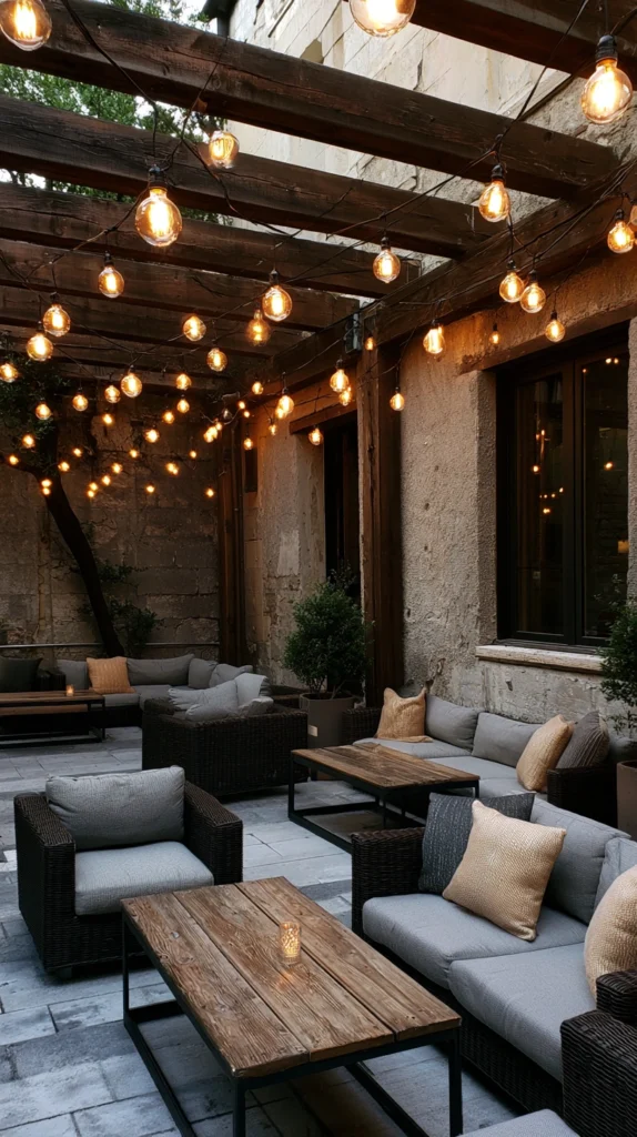 15 String Light Patio Ideas That Create a Magical Atmosphere 8 ed 7 3
