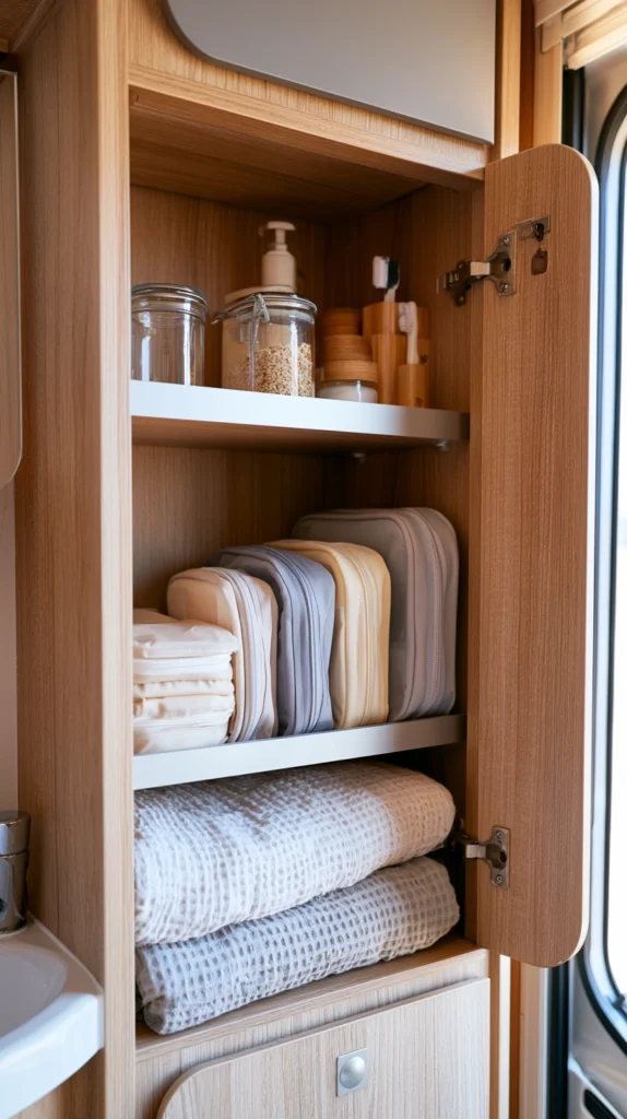 13 Fall Camper Bathroom Storage Solutions for Tight Spaces 12 ef 11 1