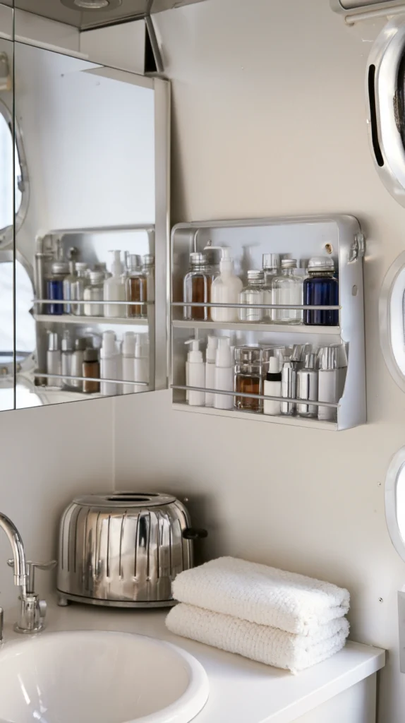 13 Fall Camper Bathroom Storage Solutions for Tight Spaces 3 ef 2 1