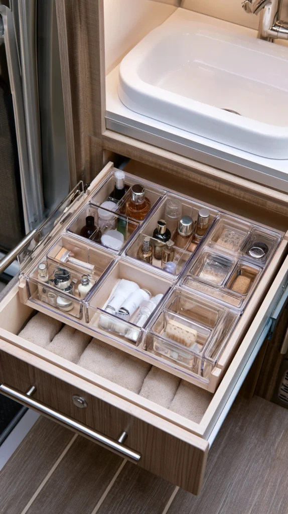 13 Fall Camper Bathroom Storage Solutions for Tight Spaces 6 ef 5 1