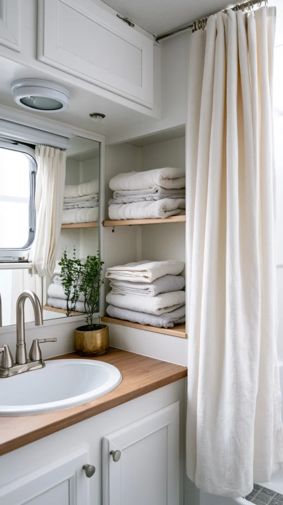 13 Fall Camper Bathroom Storage Solutions for Tight Spaces 8 ef 7 1