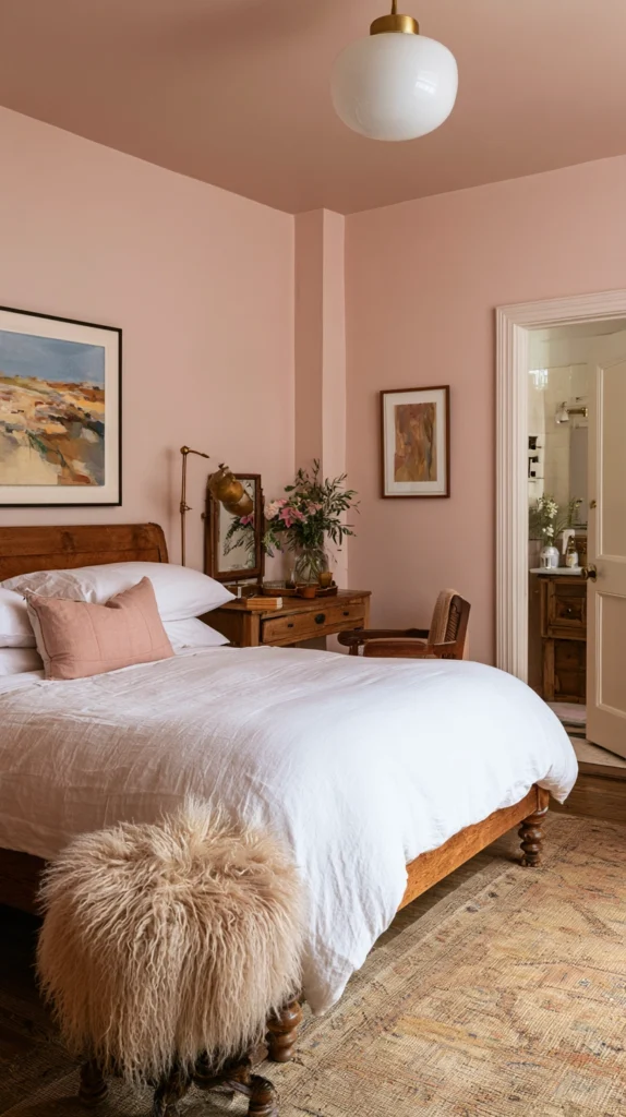 14 Vintage Pink Room Ideas for a Soft, Bold Bedroom Refresh 15 eg 14