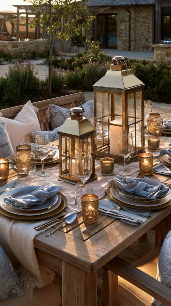14 Citronella and Candle Lantern Tablescape Ideas for Warm Evening Dining 12 ew 11 1