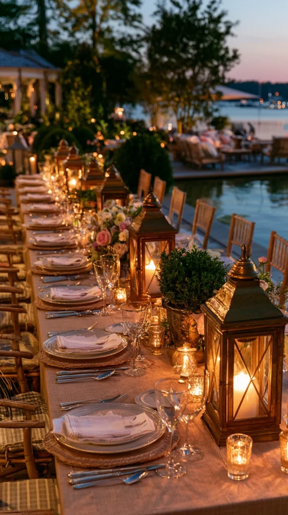 14 Citronella and Candle Lantern Tablescape Ideas for Warm Evening Dining 3 ew 2 1