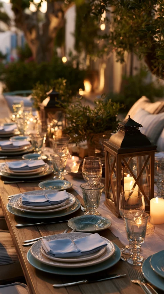 14 Citronella and Candle Lantern Tablescape Ideas for Warm Evening Dining 7 ew 6 1