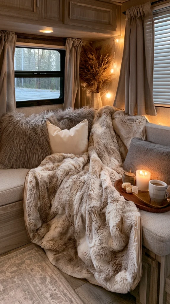 14 Ways to Build a Genuinely Cozy Camper Living Room Nook 7 fg 6
