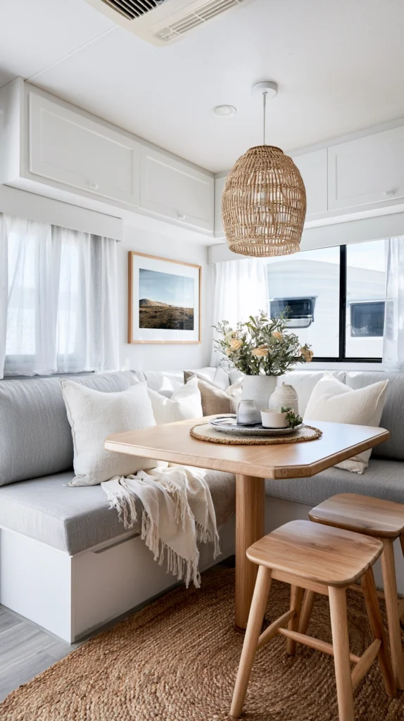 14 Ways to Build a Genuinely Cozy Camper Living Room Nook 8 fg 7