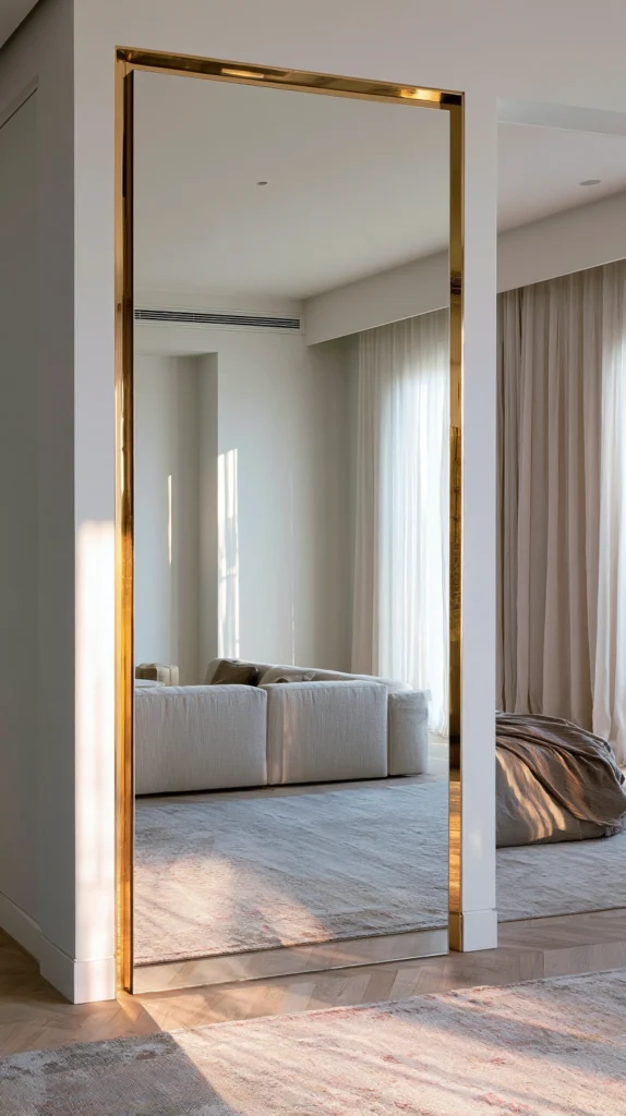 14 Gold Mirror Decor Ideas to Brighten and Enlarge Your Space 2 od 1