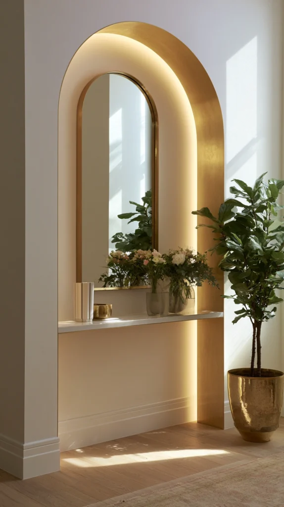 14 Gold Mirror Decor Ideas to Brighten and Enlarge Your Space 5 od 4