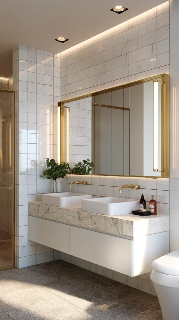 14 Gold Mirror Decor Ideas to Brighten and Enlarge Your Space 9 od 8