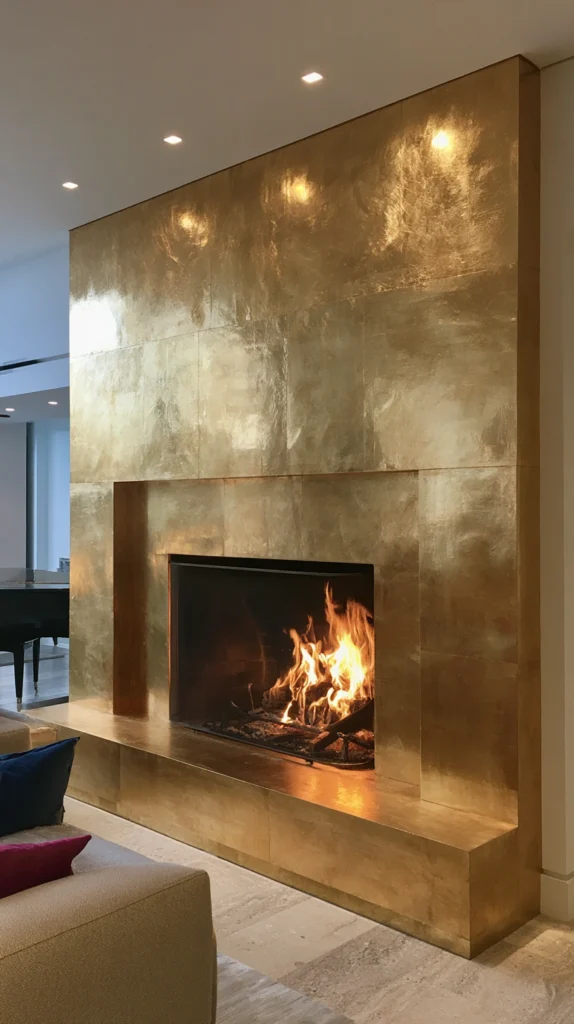 14 Gold Accent Fireplace Ideas for a Glamorous Focal Point 2 pk 1 1