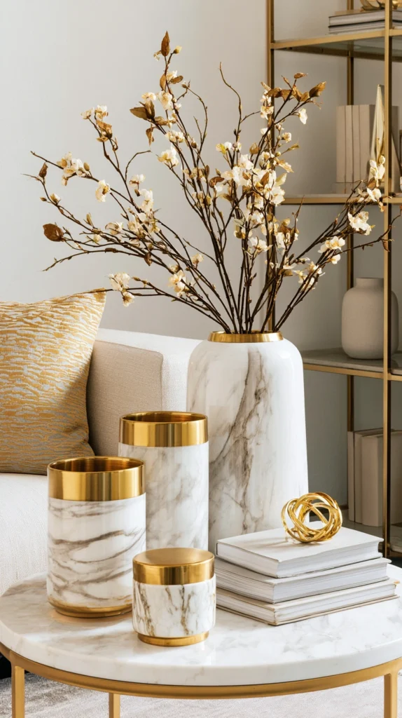 15 Marble and Gold Decor Ideas That Look Designer-Made 16 pk 15