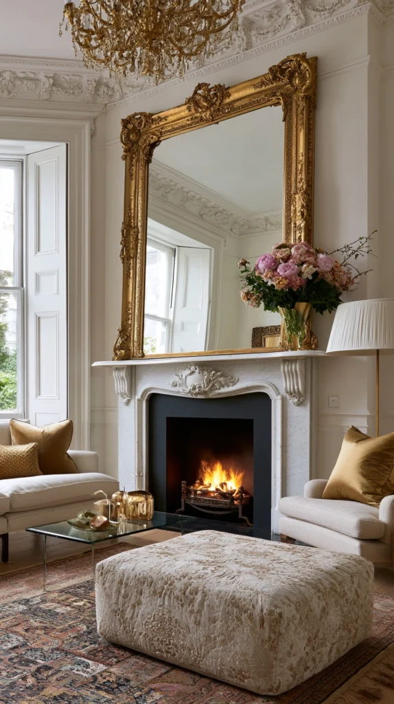 14 Gold Accent Fireplace Ideas for a Glamorous Focal Point 5 pk 4 1